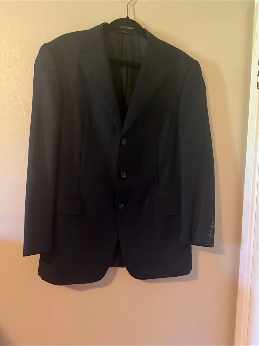 Ermenegildo Zegna Men's Black Three-Button Sport Coat